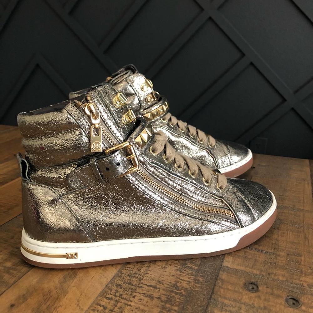 Michael Kors Gold high top sneakers